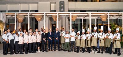 The Toto Abu Dhabi restaurant team delivered first-class service and the best is still to come from the menu. Photo: Toto Abu Dhabi