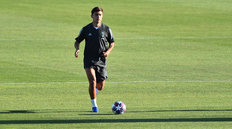 Juventus forward Paulo Dybala during training. Reuters