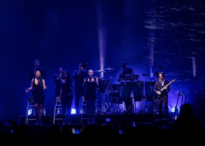 DUBAI, UNITED ARAB EMIRATES. 30 JANUARY 2020. 
John Legend performing at Coca Cola arena in Dubai.
(Photo: Reem Mohammed/The National)

Reporter:
Section: