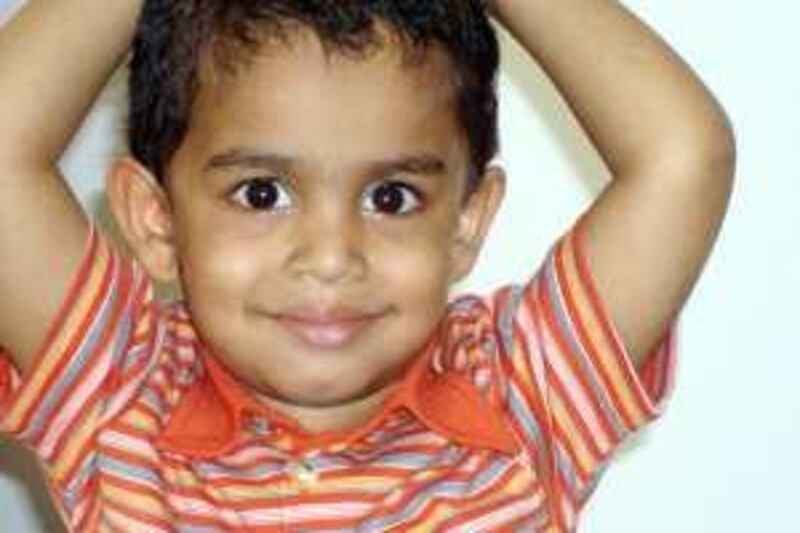 Caption Abu Dhabi - May 4, 2008 - This undated handout photograph shows Aatish Shabin, who died after being left alone in a school bus.                               