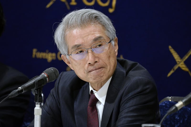 Junichiro Hironaka, a lawyer representing former Nissan Motor Co. Chairman Carlos Ghosn, attends a news conference at the Foreign Correspondents' Club of Japan (FCCJ) in Tokyo, Japan, on Monday, March 4, 2019. Hironaka escalated his public appeal to release Ghosn from prison by hinting at the involvement of a “higher power” in the case and questioning why only his client and an associate have been accused of crimes so far. Photographer: Akio Kon/Bloomberg