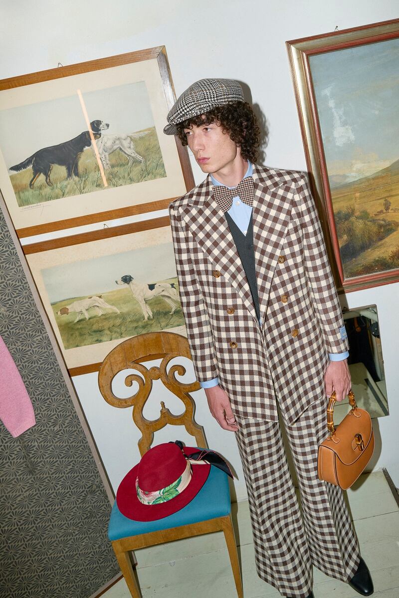 The Ha Ha Ha collection is a playful take on men's dress codes, such as checks and suiting.