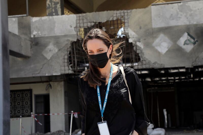 Jolie is hoping her visit will help draw attention to the conflict's catastrophic consequences, said the UN refugee agency. AP