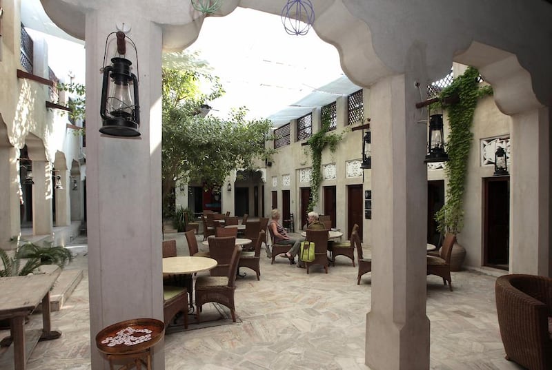 The courtyard of XVA Art Hotel. Jeffrey E Biteng / The National