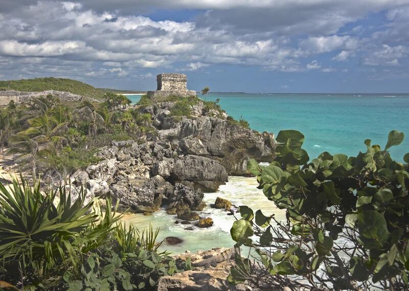 The well-preserved Mayan ruins of Tulum, Mexico, are situated on the cliffs along the Yucatán Peninsula on the Caribbean. iStockphoto.com