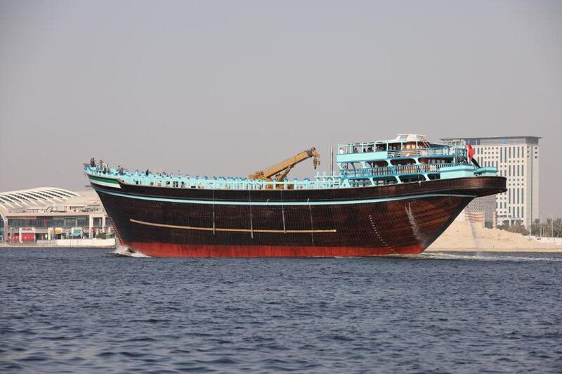 Named ‘Obaid’, in reference to Obaid Jumaa bin Majid Al Falasi, an Emirati shipbuilder who began an apprenticeship at the age of nine in the mid-1940s, the Largest wooden Arabic dhow in the world was verified by Guinness World Records today (28 October 2020) in Dubai, United Arab Emirates. Courtesy Guinness World Records