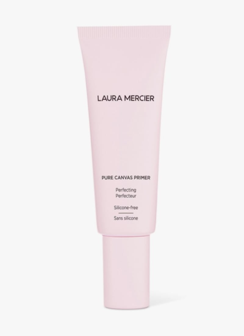 Laura Mercier Pure Canvas Primer Perfecting. Wear under foundation and powder for a smooth, line-free base; Dh168 at Bloomingdale's. Photo: Laura Mercier
