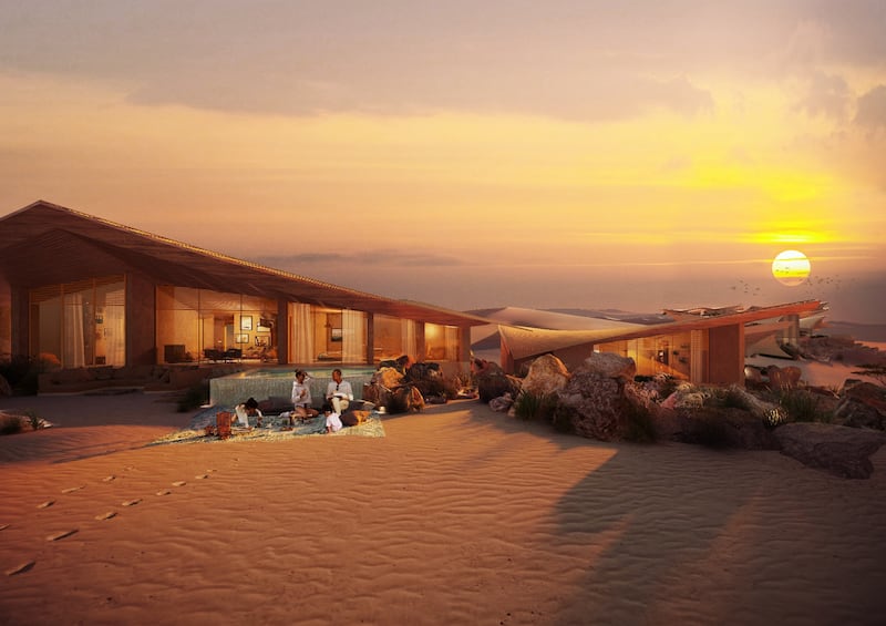 The Six Senses Southern Dunes resort will offer back-to-nature stays. Photo: The Red Sea Development Company