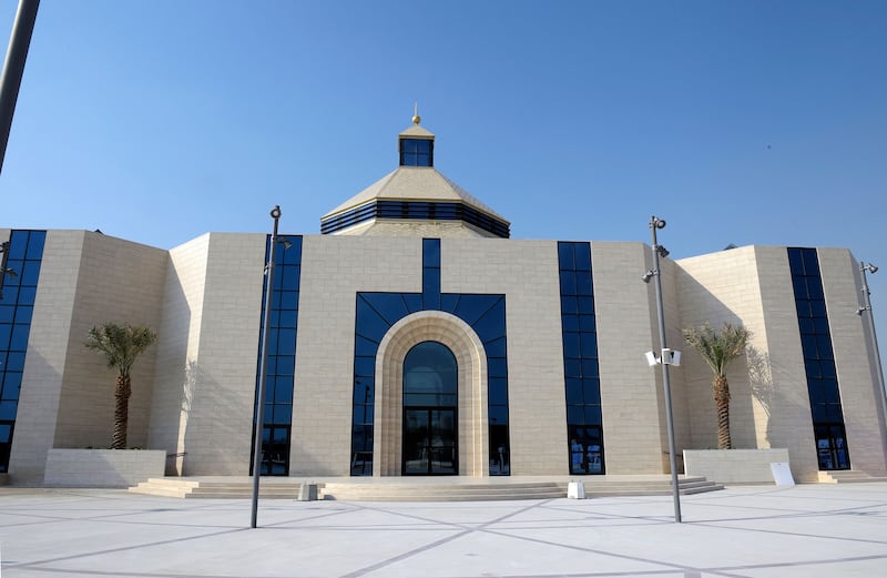 Our Lady of Arabia Cathedral in Awali, south of the Bahraini capital, Manama. Mazen Mahdi  /  AFP
