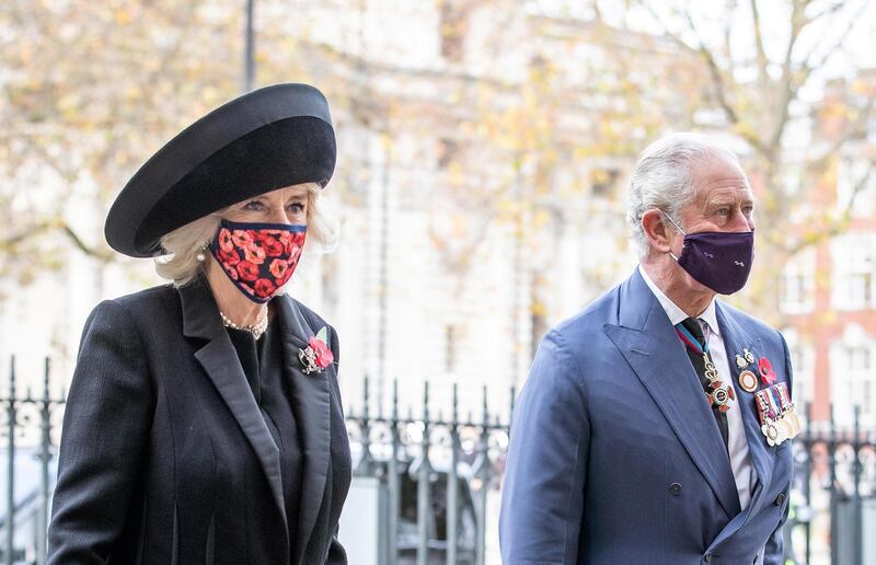 Britain's Prince Charles and Camilla, Duchess of Cornwall arrive at Westminster Abbey in London. Reuters