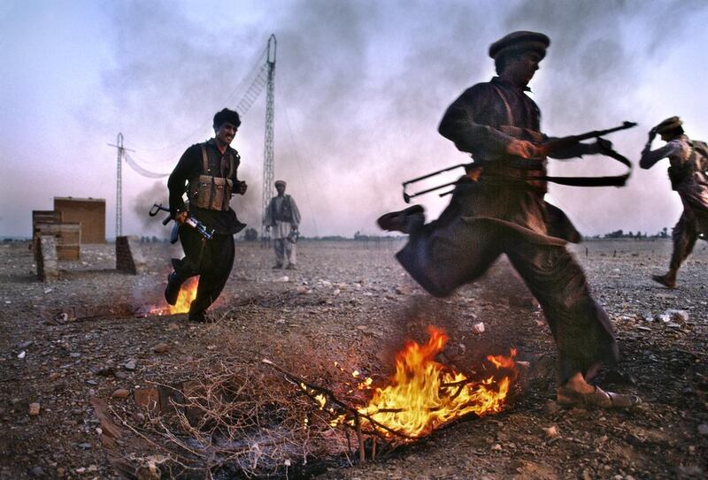 Young men train for war, 1984. Copyright ©Steve McCurry / Magnum Photos