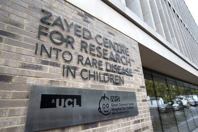 LONDON 21st October 2019. Exterior of the newly opened  Zayed Centre For Research Into Rare Disease In Children in London. Stephen Lock for the National EMBARGOED UNTIL 13.00 GMT THURSDAY 24th OCTOBER 2019. 