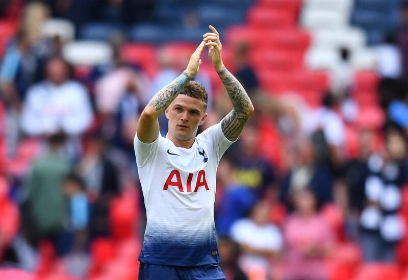 Right-back: Kieran Trippier (Tottenham) – Rewound the clock to the World Cup semi-final by scoring with an inch-perfect free kick in the 3-1 victory over Fulham. Reuters