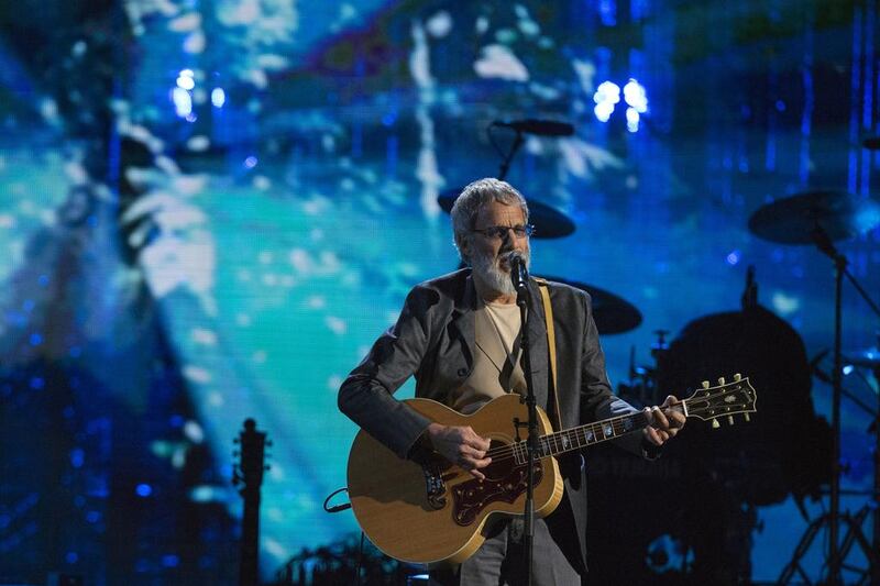 Yusuf Islam in concert eralier this year. Lucas Jackson / Reuters