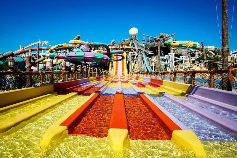 Yas Waterworld in Abu Dhabi. Courtesy Yas Waterworld