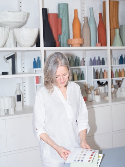The artist in her studio. Photo: Paola Paronetto