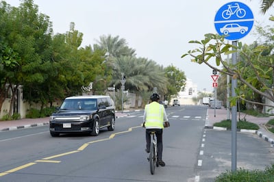 The RTA says it is also assessing building cycling paths in eight other districts: Al Ras, Al Bateen, Al Daghaya, Eyal Nasser, Al Souq Al Kabeer, Hor Al Anz, Abu Hail and Al Sabkha. Photo: RTA
