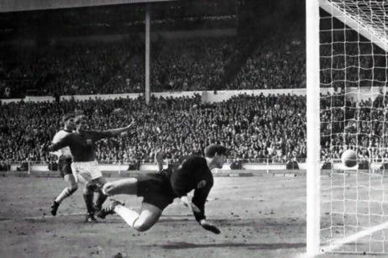 England benefited from a controversial goal in the 1966 World Cup final, right, when Geoff Hurst’s strike was adjudged to have crossed the line in the match against Germany.