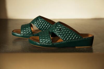 The Rehan Quilted sandal by Albatar, Dh1,700