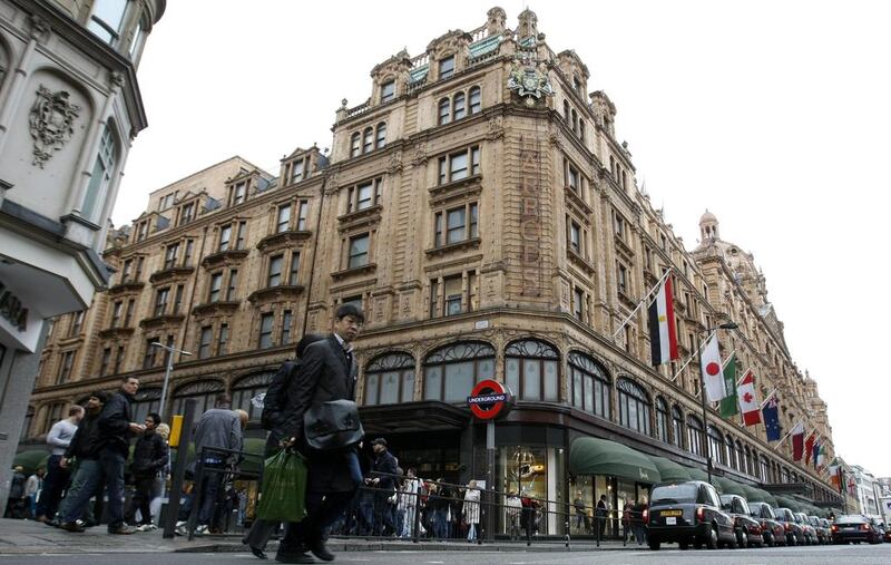 Emaar has opened a property showcase highlighting Dubai developments in Harrods department store in London. Alastair Grant / AP 