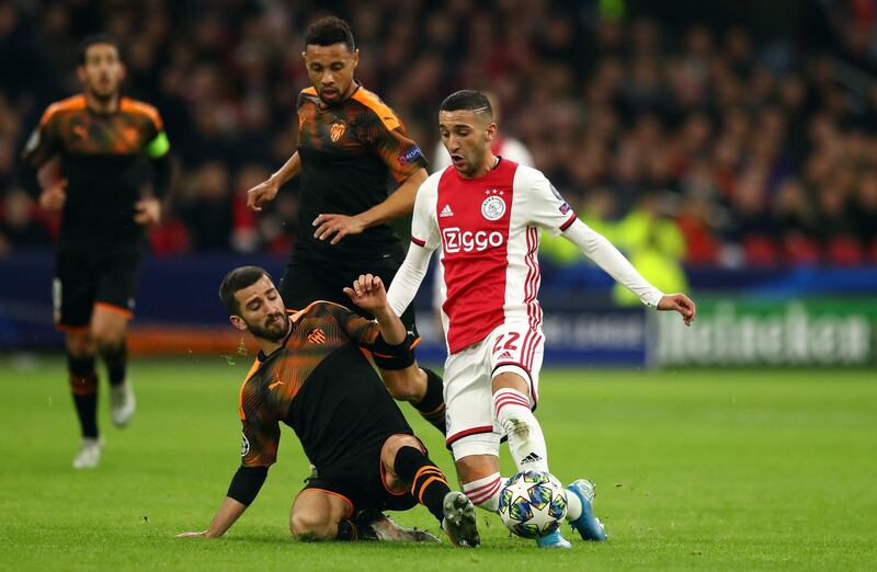 Hakim Ziyech was a key figure in Ajax's run to the Champions League semi-finals last year. Getty Images