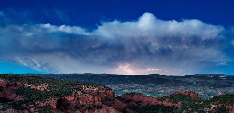 Stormy skies over the ranch. Courtesy Red Reflet Ranch