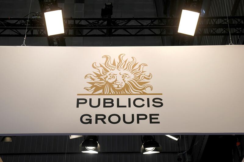 FILE PHOTO: The logo of Publicis group is seen at the high profile startups and high tech leaders gathering, Viva Tech,in Paris, France May 16, 2019. REUTERS/Charles Platiau/File Photo