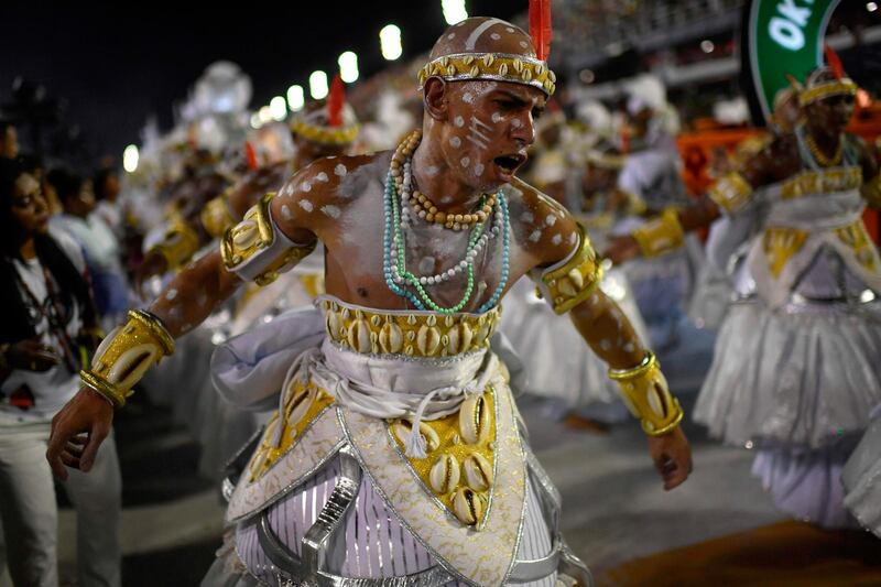 Myriad samba schools compete during the event. AFP