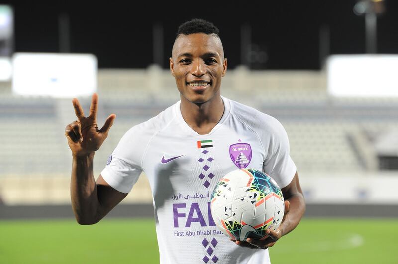 Kodjo Laba, Al Ain striker. Courtesy Arabian Gulf League