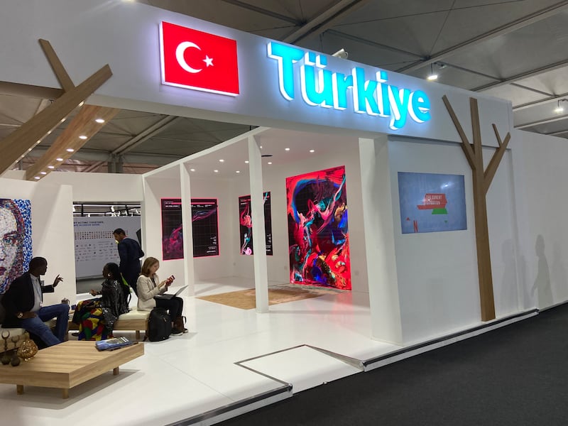 Turkey's pavilion in the blue zone of Cop27