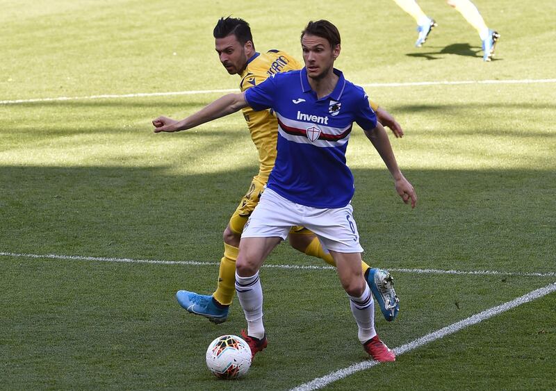 Albin Ekdal of Sampdoria tested positive. Italy is one of the worst affected countries. Getty Images