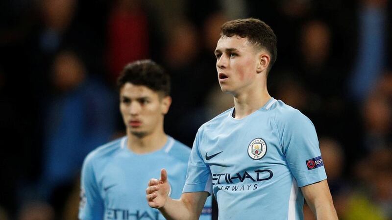 Manchester City's Phil Foden, right, and Brahim Diaz, left, are two of the more promising youngsters on Manchester City's books. Phil Noble / Reuters