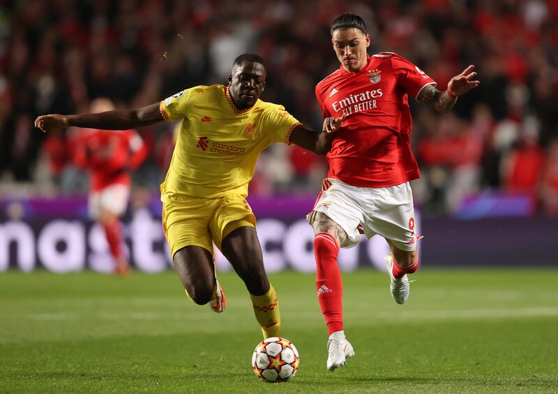 Darwin Nunez - 7. The Uruguayan was bright. He took his goal coolly and asked questions of Konate. His pace and strength troubled the defence. Getty