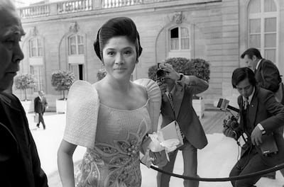 Philippines former First Lady Imelda Marcos arrives at the Elysee Palace, on May 26, 1976, in Paris. AFP 