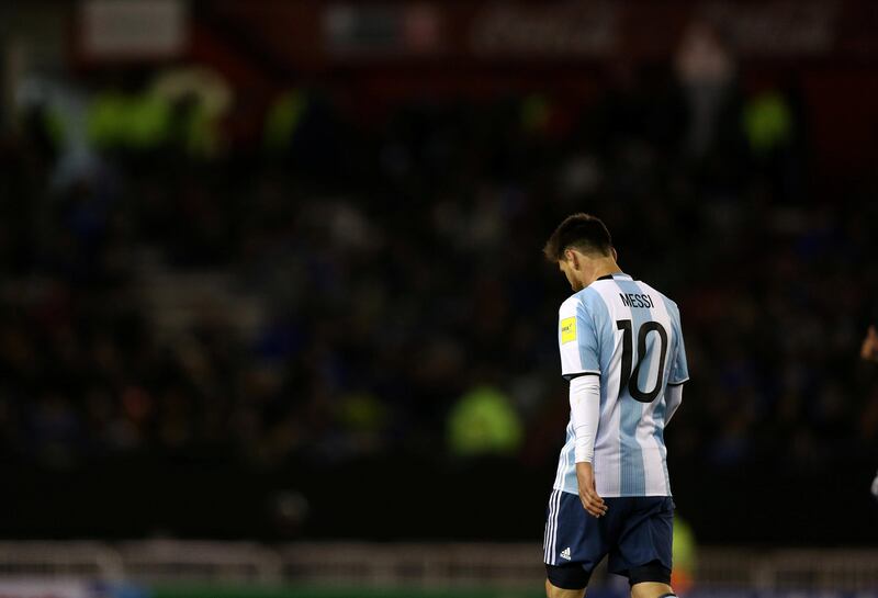 Soccer Football - 2018 World Cup Qualifiers - Argentina v Venezuela - Monumental stadium, Buenos Aires, Argentina - September 5, 2017. Argentina's Lionel Messi.  REUTERS/Marcos Brindicci