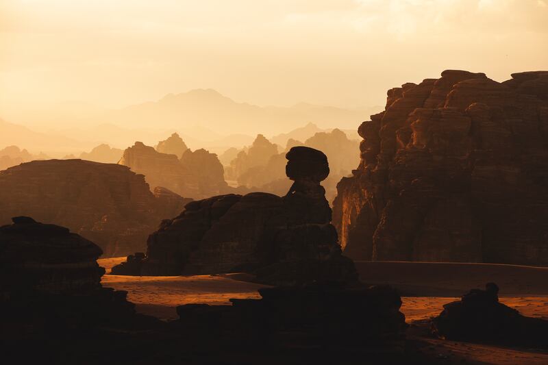 Travellers visiting Neom will be able to wonder at spectacular sandstone rock formations