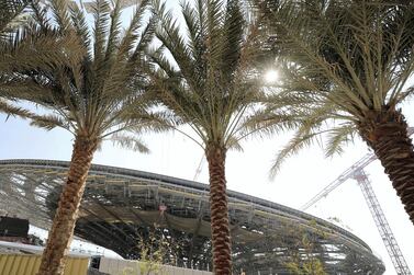 Dubai, United Arab Emirates - October 21, 2019: Sustainability pavilion. Exclusive site tour of Expo 2020. The Global Media briefing will introduce the world's media to The Worl's Greatest Show. Monday the 21st of October 2019. JVC, Dubai. Chris Whiteoak / The National