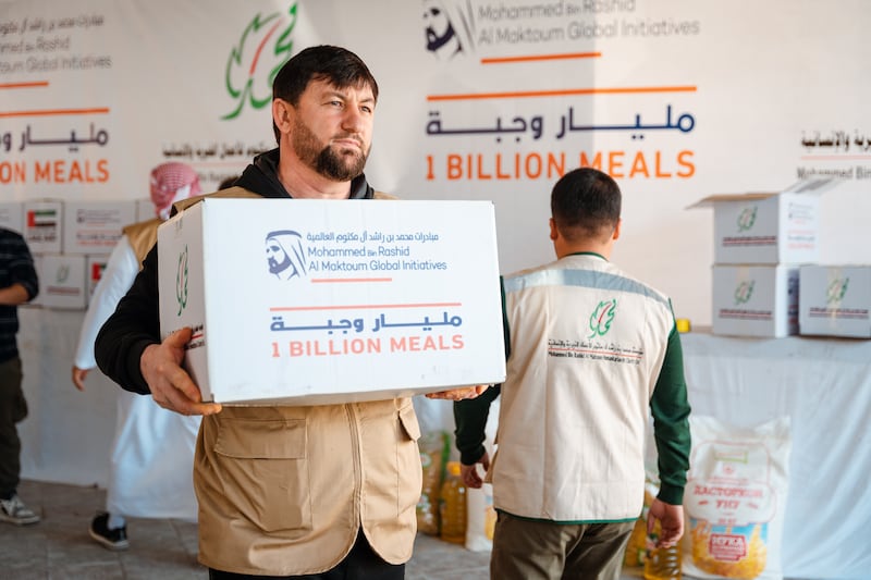 The aid programme, the largest in the region, is launched by Mohammed bin Rashid Al Maktoum Global Initiatives. All photos: MBRGI