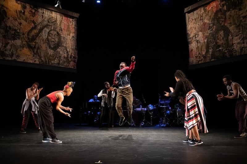 Camille Brown, second from left, is bringing her acclaimed dance show 'Ink' to NYU Abu Dhabi Arts Centre. Photo by Christopher Duggan