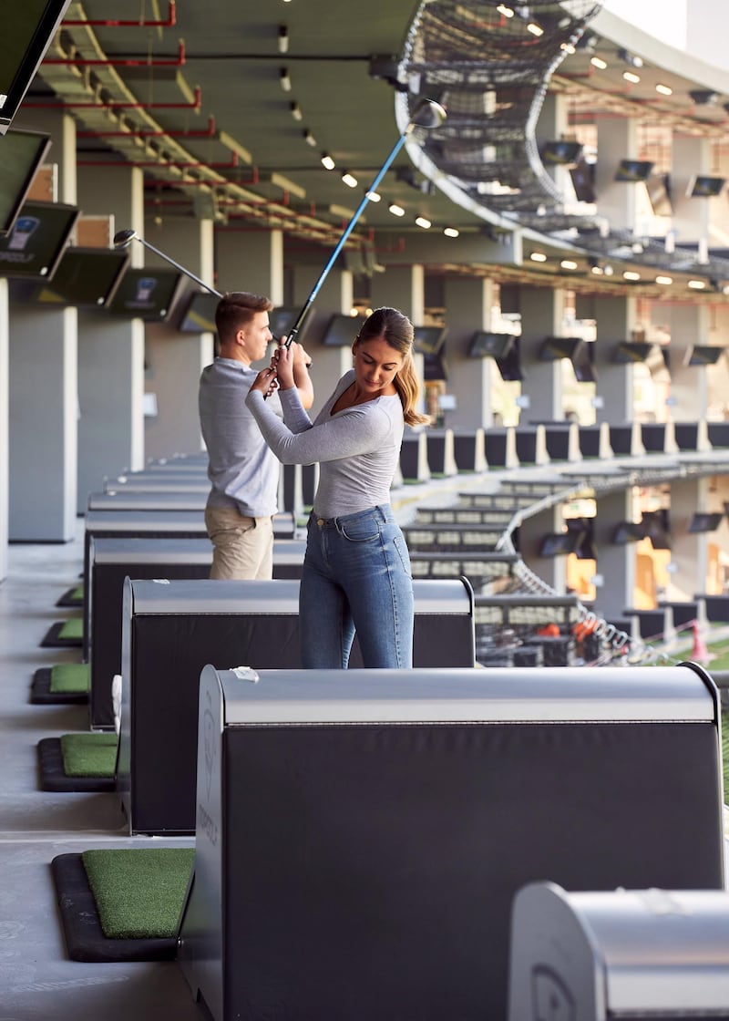 The venue is the first for the UK-born concept in the Middle East. Courtesy Topgolf