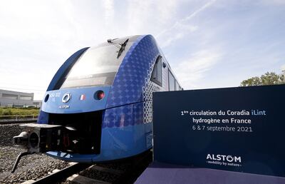 Alstom's Coradia iLint train, the first in the world to be powered by hydrogen. Photo: AFP