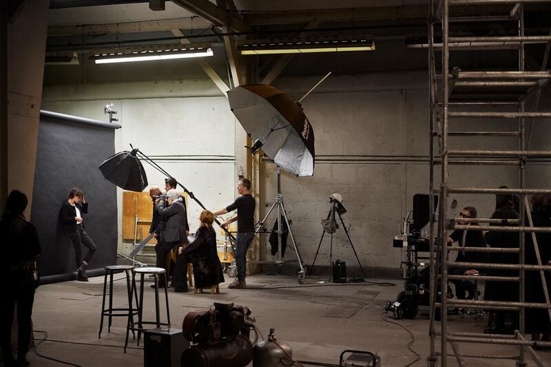 Behind the scenes of the making of the campaign for the Gabrielle bag. Courtesy Chanel