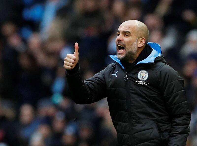 Manchester City manager Pep Guardiola. Reuters