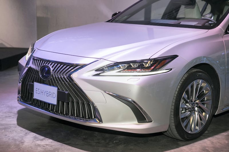 DUBAI, UNITED ARAB EMIRATES - AUGUST 27, 2018. 

The new 2019 Lexus ES Hybrid was launched today in Warehouse Four. (Photo by Reem Mohammed/The National)

Reporter: ADAM WORKMAN
Section: WK