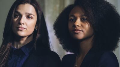 Marisa Abela, left, and Myha'la Herrold in a scene from 'Industry'. Photo: HBO
