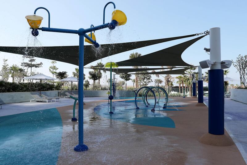 DUBAI, UNITED ARAB EMIRATES , December 24 – 2020 :-  View of the kids play area at the Address Beach Resort near Jumeirah Beach Residences in Dubai. ( Pawan Singh / The National ) For Lifestyle. Story by Janice
