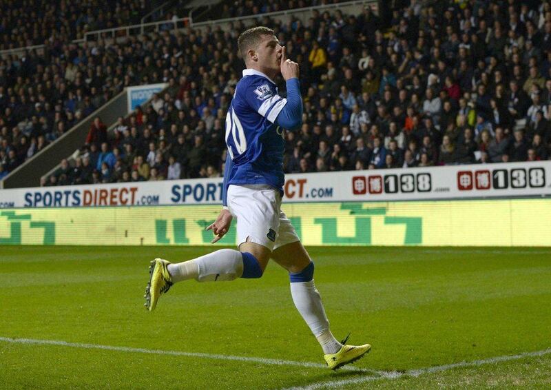 Ross Barkley scored one of Everton's goals against Newcastle United on Tuesday. Nigel Roddis / Reuters / March 25, 2014   