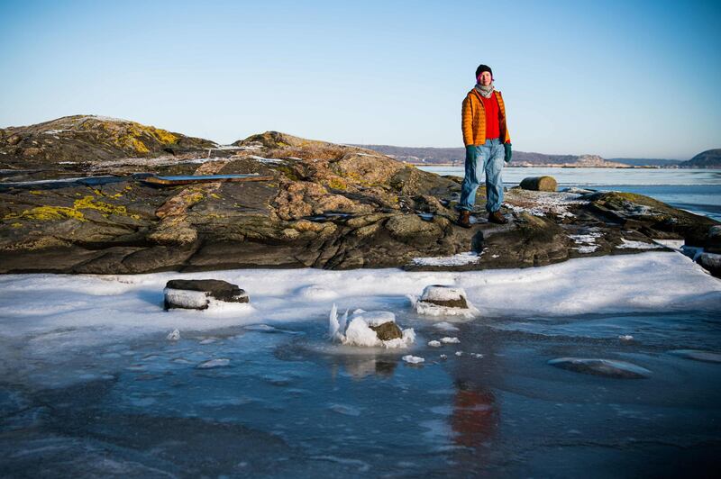 Lisa Enroth, 41, won a Goteborg Film Festival competition to have her own isolated cinema. AFP