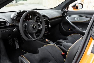 The elegant, yet sporty interiors of the Artura Spider. Photo: McLaren