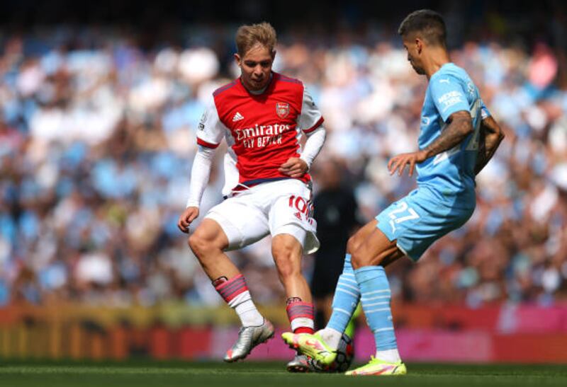Emile Smith Rowe – 6. Full of running and pressing during the early exchanges and was the only Arsenal player with any attacking ambition. But his impact was limited as Arsenal sat deep. Getty